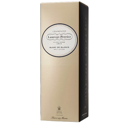 This Laurent-Perrier Blanc de Blanc Brut Nature Champagne box can be gift wrapped and plaque engraved.