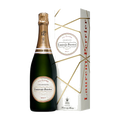 Bottle of Laurent Perrier La Cuvee champagne comes in a special giftbox.