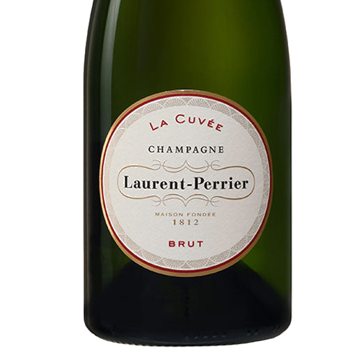 This Laurent Perrier La Cuvèe champagne comes with gold trim.