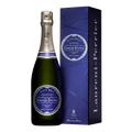 Bottle of Laurent Perrier Ultra Brut champagne comes in a blue giftbox.
