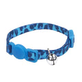 Li'l Pals® Adjustable Breakaway Kitten Collar, Blue Leopard, 5/16" x 06"-08"