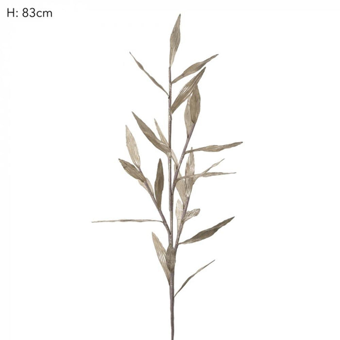 Lily Leaf Spray 88cm Platinum