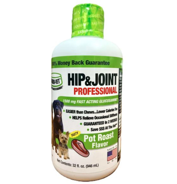 Liquid-Vet Hip and Joint Formula for Dogs, Pot Roast Flavor, 32 oz.