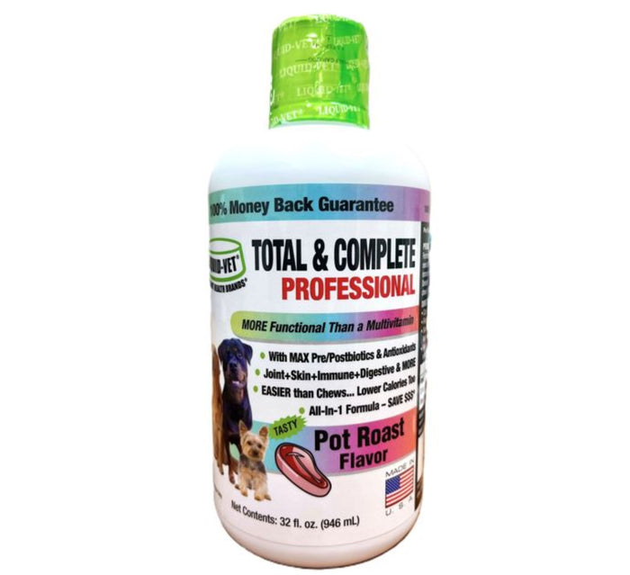 Liquid-Vet Total and Complete Multi-Functional Formula for Dogs Pot Roast Flavor, 32 oz.