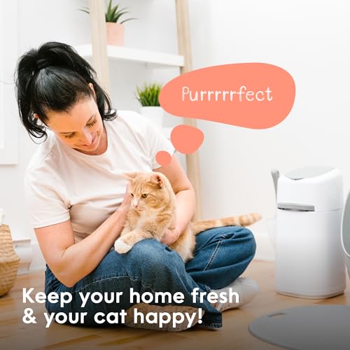 Litter Genie Style Cat Litter Disposal System for Odor Control Includes One Starter Refill