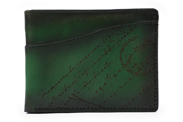 NOTE WALLET NW602 GRN "RFID PROTECTION" - LOGO