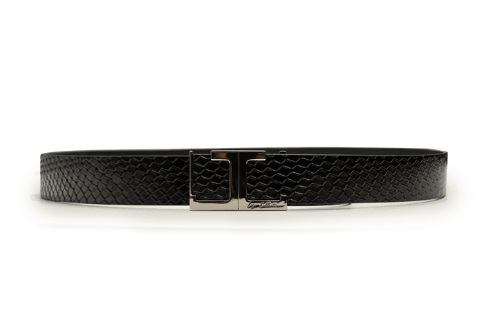 LEATHER BELT A1334 BKA - LOGO