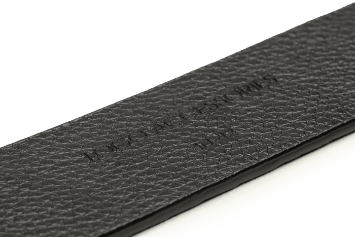 LEATHER BELT A1334 BKA - LOGO
