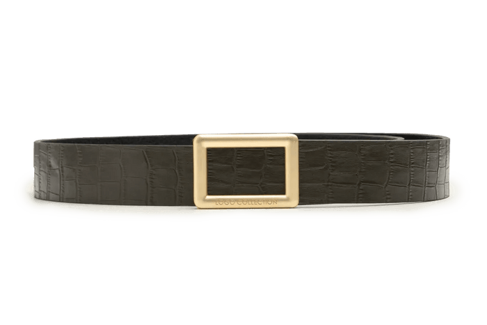 LEATHER BELT A1314 GRN_Accessories