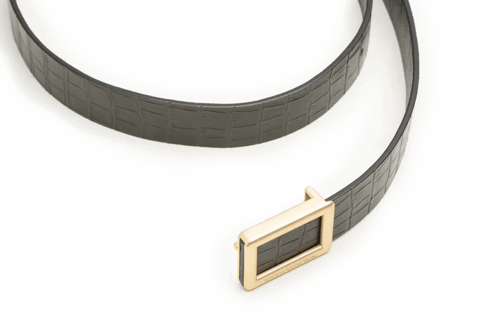 LEATHER BELT A1314 GRN_Accessories