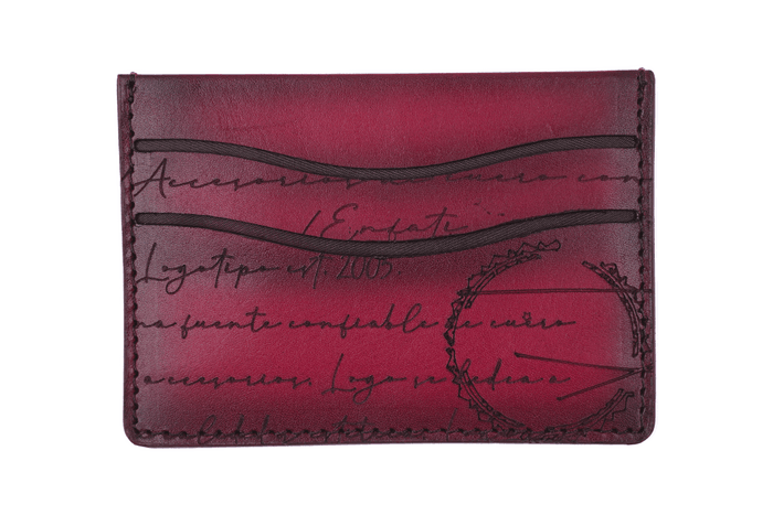 CARD WALLET CH609 RED - LOGO