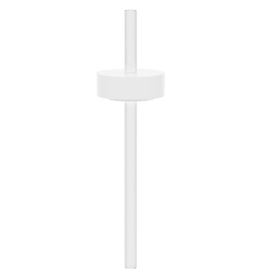 Lounge Straw & Cap - White