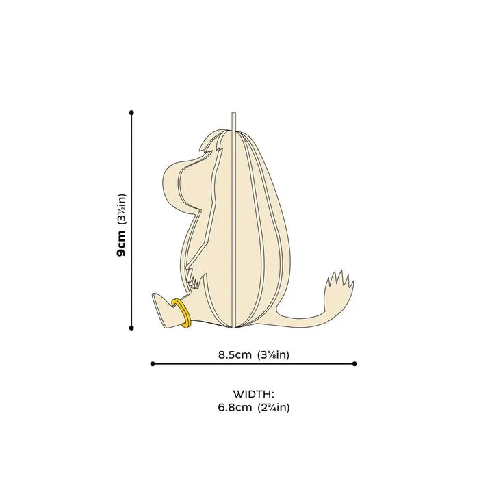 Lovi Moomin Snorkmaiden 9cm - 3D Wooden Figure