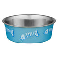 Loving Pets Bella Bowls Stainless Steel Small Blue Cat Bowl