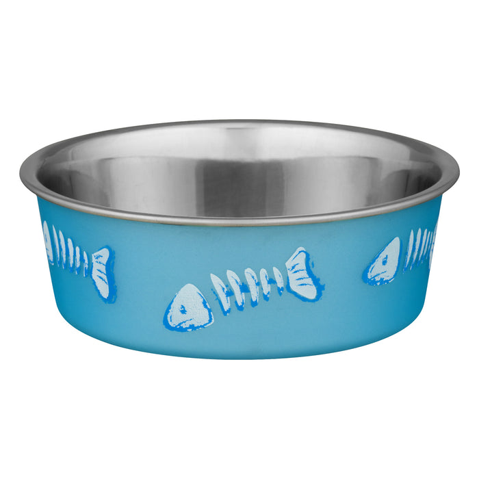Loving Pets Bella Bowls Stainless Steel Small Blue Cat Bowl