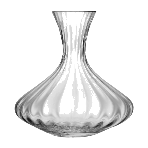 This LSA Aurelia Clear Glass Carafe 1.8 L has a fluted shape that is mouth blown.