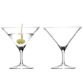 These LSA Bar Martini Glasses, Set of Two are made with mouth-blown glass.