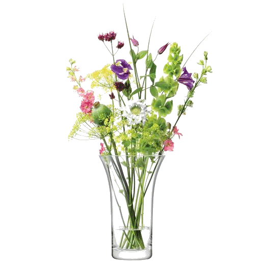 This LSA Flower Flared Bouquet Vase, H26cm is great for a flower bouquet or table arrangement.