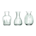 This Mia Mini Recycled Glass Vase Trio 11cm by LSA is made out of 100% recycled mouth blown glass and is perfect for popping your fave flowers in.
