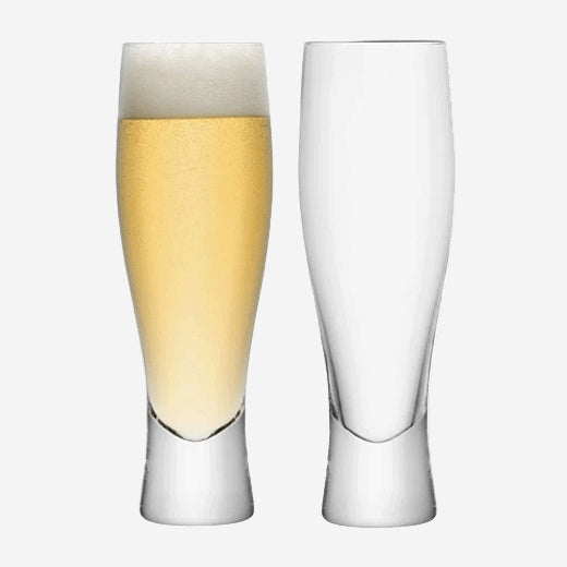These LSA International Signature Bar 2 x Lager Glasses feature a sturdy base.