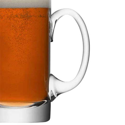LSA International's Signature Beer Tankard features a hand-applied handle.