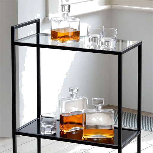 Signature Cask Rectangle Whisky Decanter designed by LSA International.