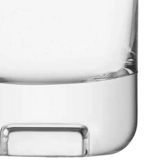 LSA International's Signature Cask Whisky Set Tumblers feature an ice cube shaped dimple.