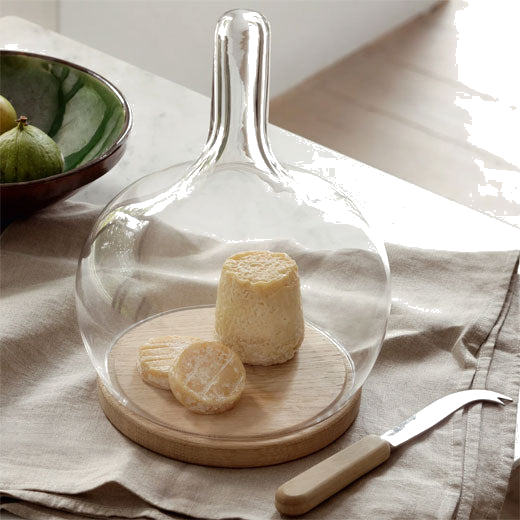 LSA International's Signature Cloche Small Dome with Oak Base.