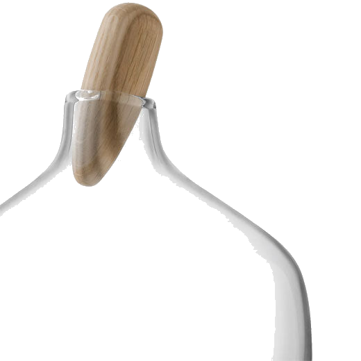 LSA's Signature Float Decanter with Oak Stopper is made from FSC-certified wood.