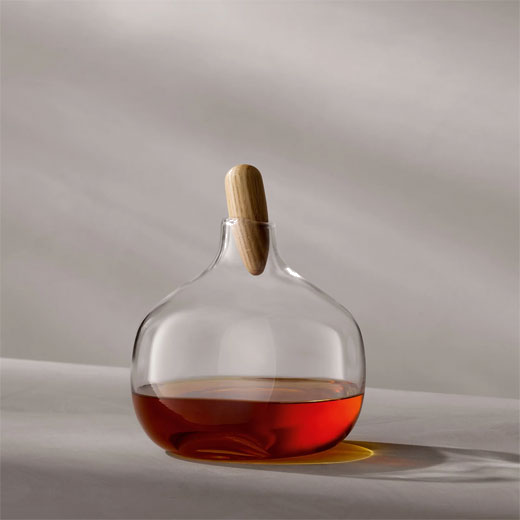 The LSA Signature Float Decanter with Oak Stopper has a capacity of 1.3 litres.