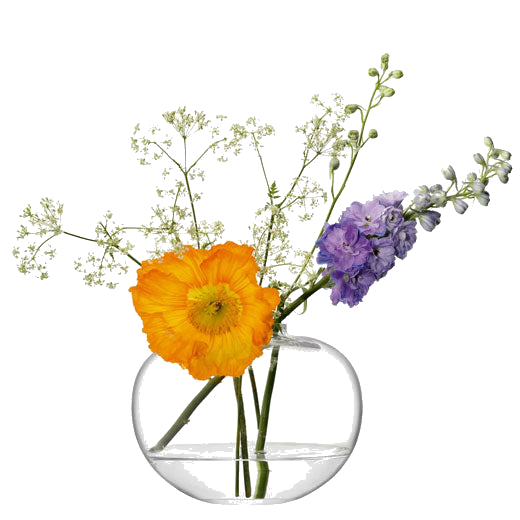 LSA's Signature Flower Small Curved Bouquet Vase is perfect for table arrangements.