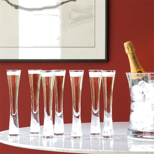 Signature Moya 2 x Champagne Flutes designed by LSA.