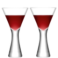 These Signature Moya 2 x Wine Glasses are designed by LSA.