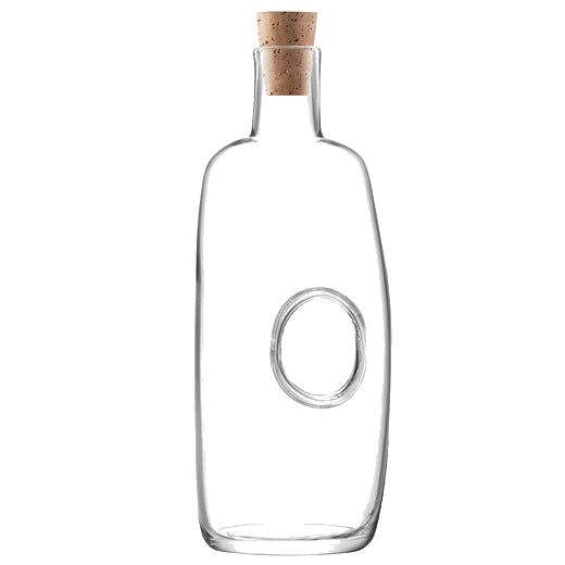 LSA International's Signature Void Carafe with Cork Stopper has been crafted out of mouth-blown glass.