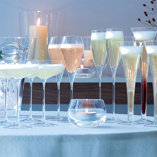 Signature Wine 2 x Prosecco Glasses designed by LSA.