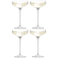 Signature Wine 4 x Champagne Saucers designed by LSA.