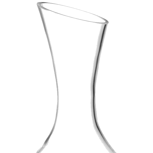 LSA International's Signature Wine & Water Carafe Set with Oak Base features angled rims.
