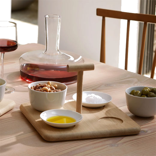 Standard Dine Quad Set with Oak Base designed by LSA.