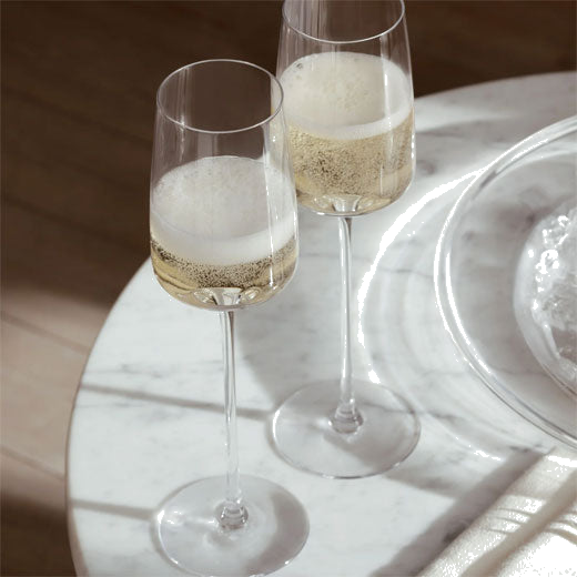 Standard Metropolitan 4 x Champagne Flutes designed by LSA.