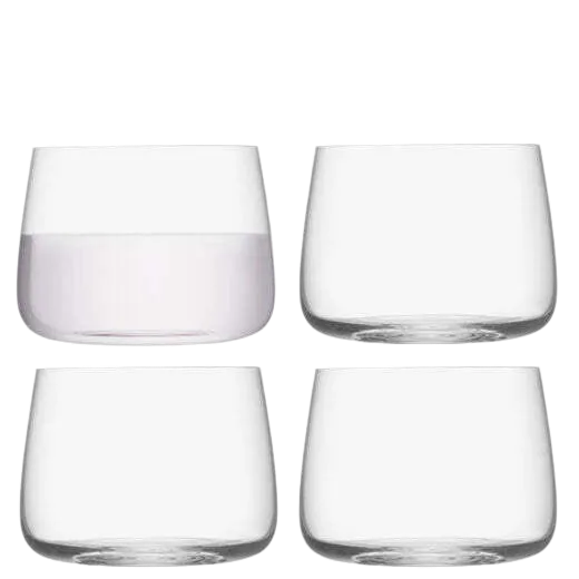 LSA International's Standard Metropolitan 4 x Stemless Glasses are dishwasher safe.
