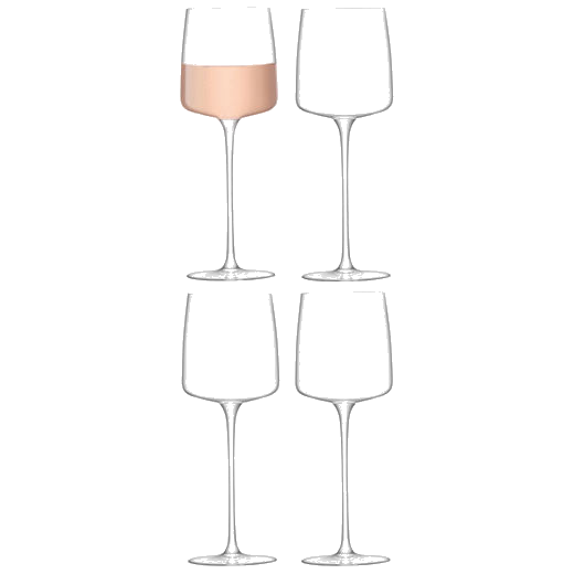 LSA's Standard Metropolitan 4 x White/Rosé Wine Glasses have been made out of lead-free glass.
