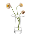 This Victoria Clear Glass Vase 15 cm by LSA looks great on a table top or mantelpiece.