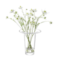 This LSA Victoria Clear Glass Vase Lantern 26 cm has a modern yet simple design that opens up with a flat brim at the top.