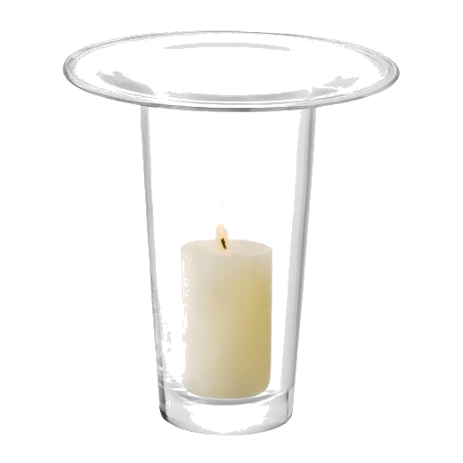 LSA's Victoria Clear Glass Vase Lantern 26 cm can also be used to burn a candle inside the glass vase.