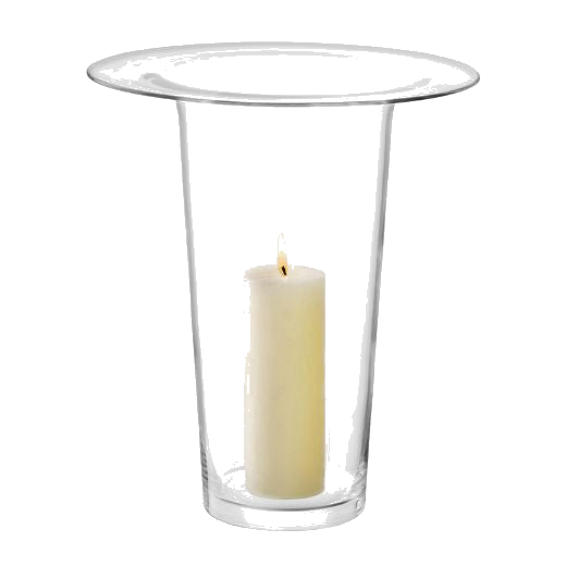 LSA's Victoria Clear Glass Vase Lantern 45 cm can also be used for a candle and looks great in any room.