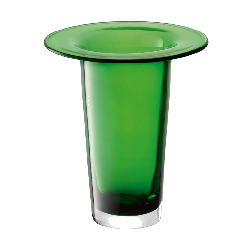 The stunning green glass of this LSA Victoria Fern Green Glass Vase Lantern 26 cm has been mouth blown with a flat brim.