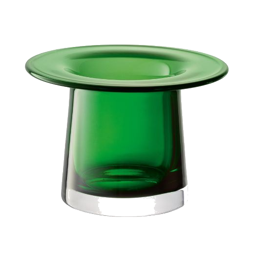 This Victoria Lantern Fern Green Glass Vase 13.5 cm by LSA has a contemporary and simple finish.