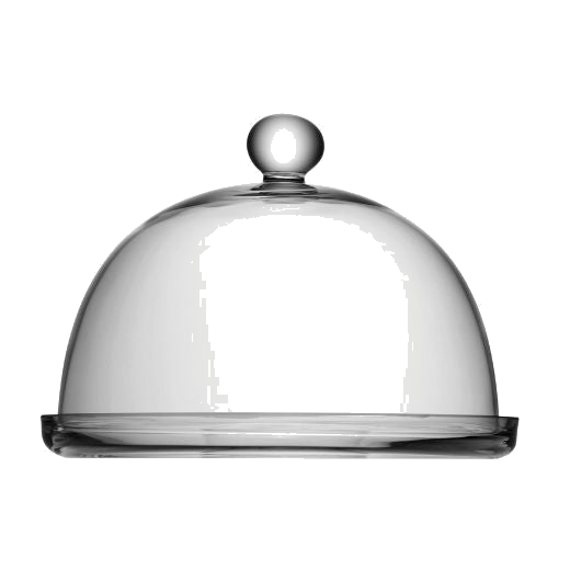 This LSA International Vienna Glass Dome and Plate 25 cm is great for serving small snacks and will look great on your dining table.