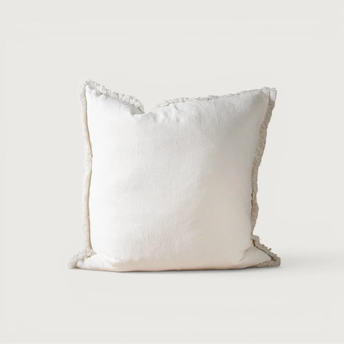 Luca Bohemian Cushion Linen with Fringe