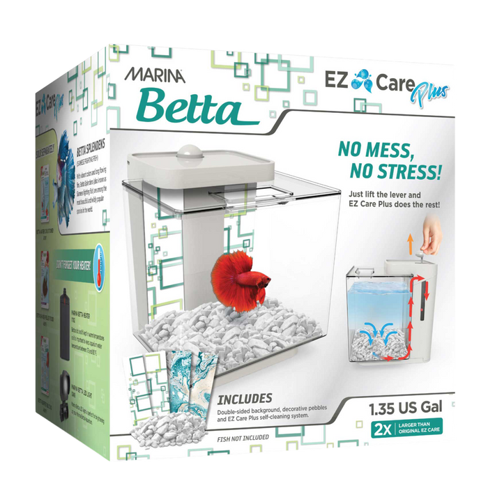 Marina EZ Care Plus Betta Aquarium Kit, 1.35gal